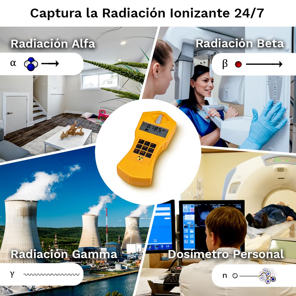 GAMMA-SCOUT Standard | Contador Geiger para radiactividad - dispositivo de medición profesional para radiación alfa, beta y gamma - uso como dosímetro personal - incluye interfaz USB y software de evaluación.