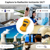 GAMMA-SCOUT Standard | Contador Geiger para radiactividad - dispositivo de medición profesional para radiación alfa, beta y gamma - uso como dosímetro personal - incluye interfaz USB y software de evaluación.