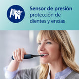Philips Sonicare ProtectiveClean 5100 Pack Doble, 3 Modos, Sensor de Presión, Temporizador, Anterior, Azul/Blanco