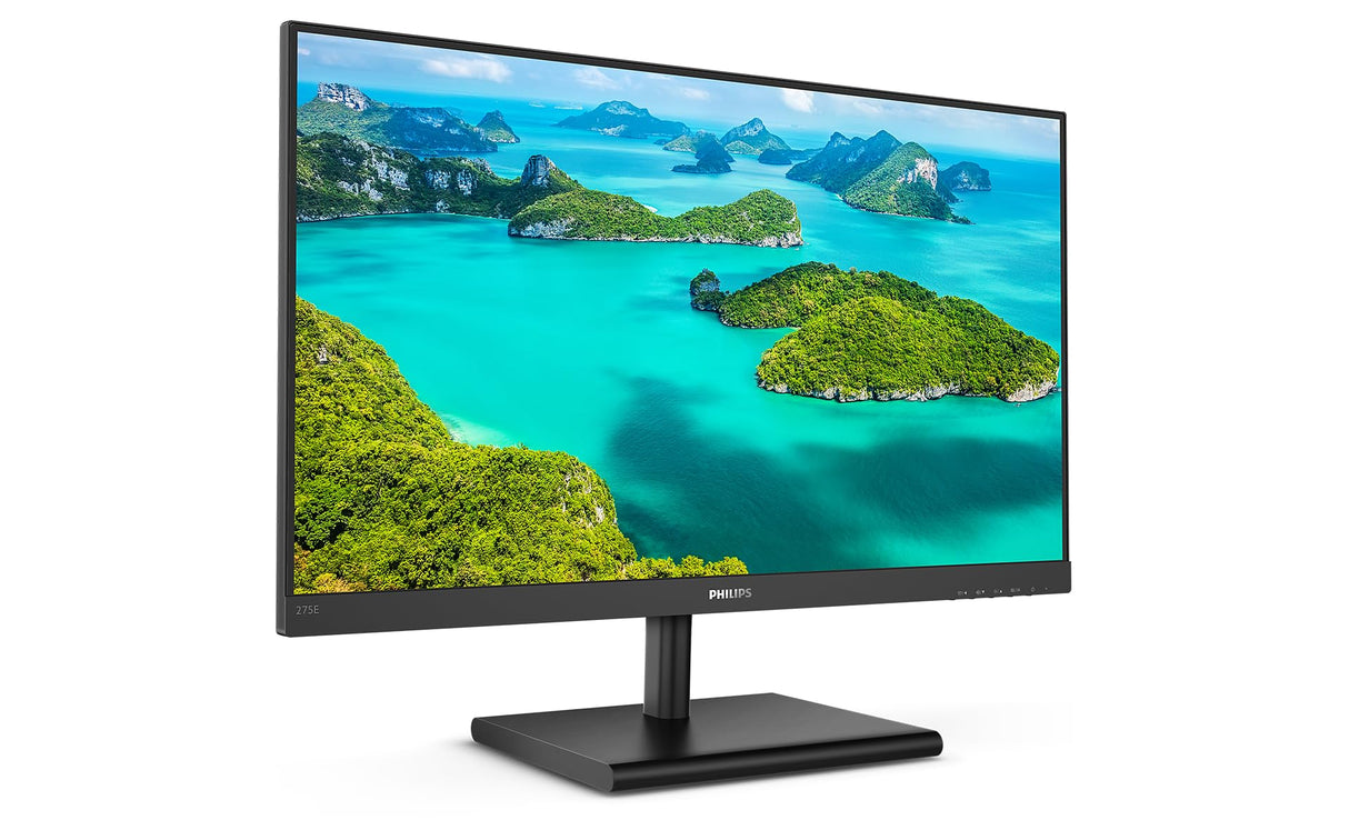 Philips 275E1S Monitor 27 Pulgadas QHD, 75Hz, IPS, 4 ms GtG, Adaptive Sync., (2560x1440, 1x HDMI, 1x DP 1.2), Negro