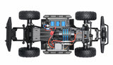 Amewi Dirt Climbing SUV CV Crawler 4WD 1:10 RTR Azul Incluye Mando a Distancia, batería, Cargador