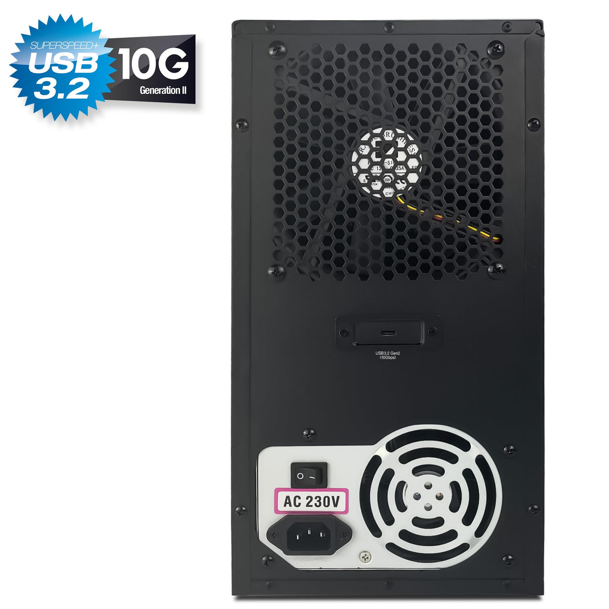 FANTEC 10x USB3.2 Gen2 10G Hard Disk Docking Station for 10x SATA 3.5/2.5 Inch SSDs and HDDs. Transfer Rates up to 10Gbit/Sec, no Tools Required, 2X USB Cable. Metal housing Black