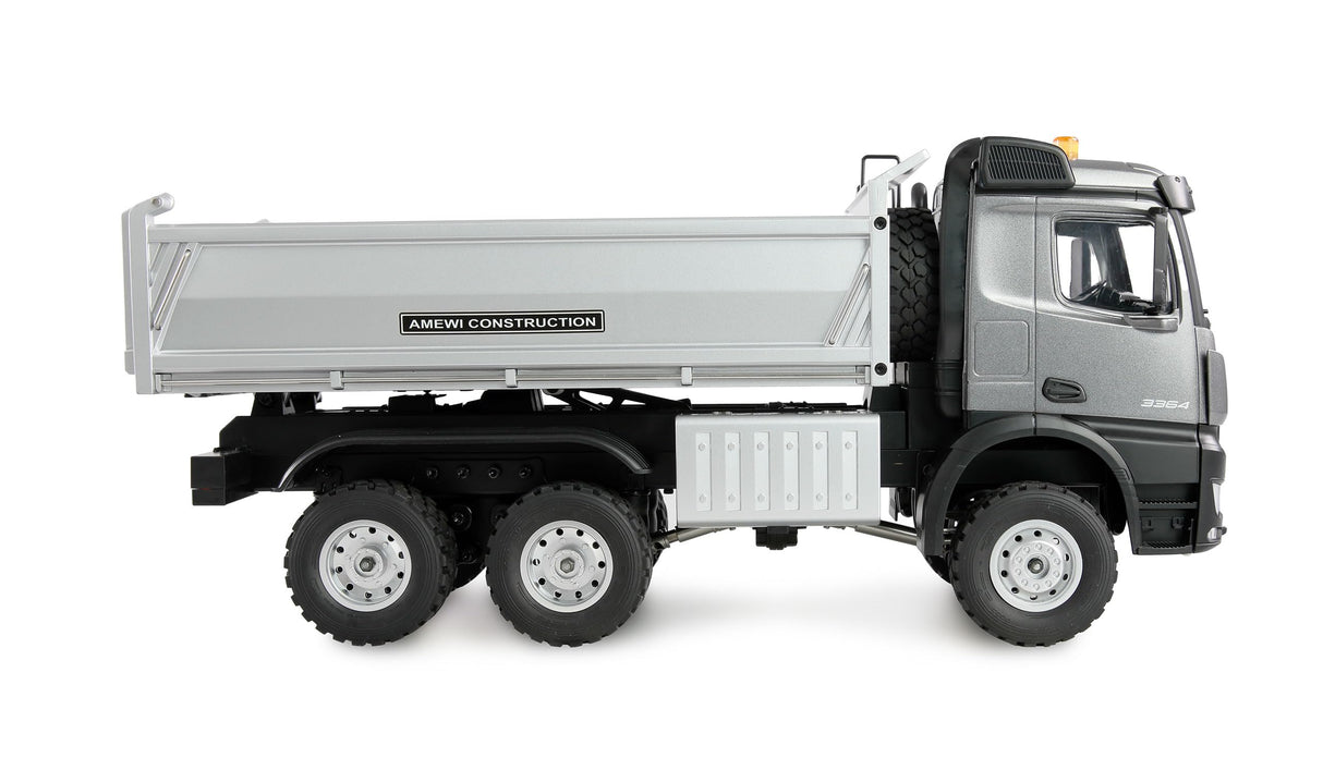 Amewi Mercedes-Benz Arocs Volquete 6x6 1:14 RTR Antracita, Modelo de camión teledirigido