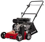 Einhell GC-SC 4240P - Escarificador de Gasolina para césped, 4,2 kw, Motor de 4 Tiempos, Unidad de Corte de rodamiento de Bolas con 18 Cuchillas de Acero, Ajuste de Profundidad de rastrillo de
