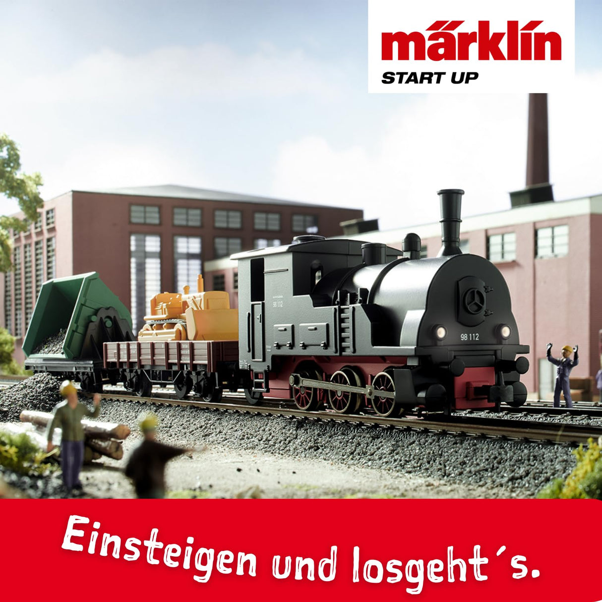 Märklin 29133 - Maqueta de ferrocarril, 230 V, Pista H0, Set de Inicio Locomotora, vagones, rieles y Dispositivo de Control incluidos en el Set de Inicio