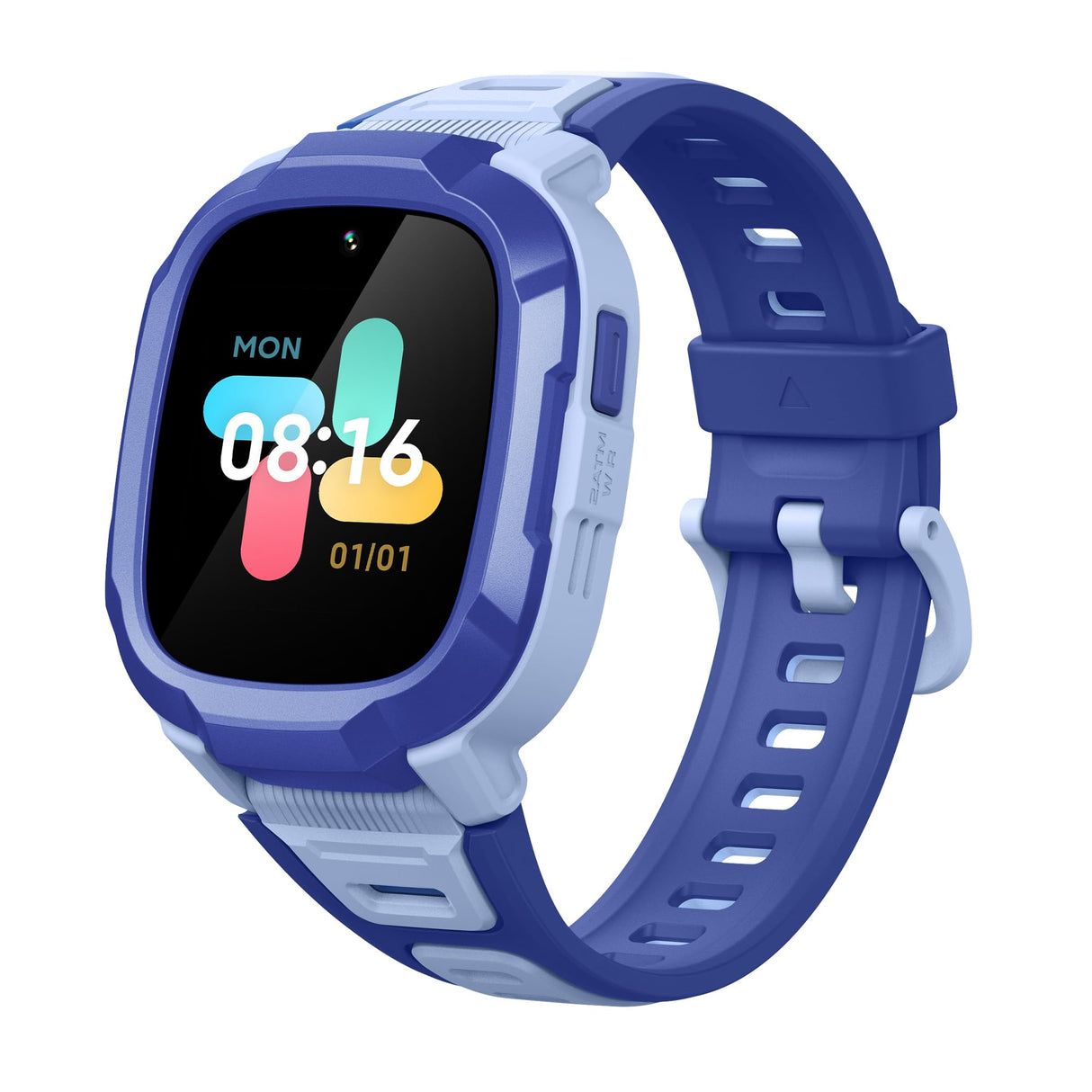 Mibro P6 Smartwatch para niños - Azul Rectangular - Pantalla IPS TFT de 1,4" - GPS - WiFi - para Nano SIM - IPX8 Resistente al Agua - Soporta tecnología 4G, Azul, Longitud: 47,1 mm; Breite: 36,1 mm;,