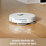 DREAME L10s Pro Gen 3 Robot Aspirador y Friegasuelos Inteligente, Succión Vormax de 13.000 Pa, Sistema de Fregado DuoScrub, Mopa con Elevación Automática de 7 mm, Alcanza lo Inalcanzable, 5.200 mAh