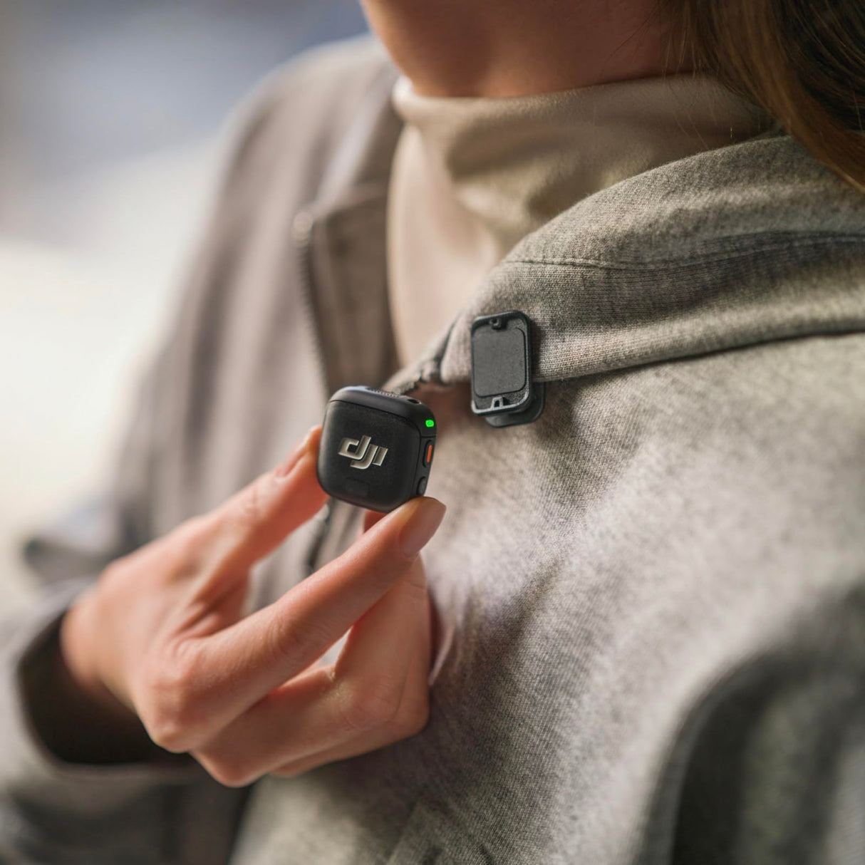 Transmisor DJI Mic 3, micrófono inalámbrico Mini para iPhone/cámara/Android, Ligero e intuitivo, micrófono lavalier