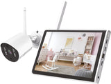 Megasat Sistema de vigilancia HS 260 – Cámara de vigilancia y Monitor (grabación en Tarjeta SD o Disco Duro, Alcance inalámbrico hasta 300 m, Monitor de 10,1″)