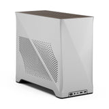 Fractal Design Era 2 ITX PC Case in Silver - Aluminio anodizado Elegante, Superficie de Nogal Macizo, Compatible con GPU de 3 Ranuras, Cable Riser PCIe 4.0 Incluido