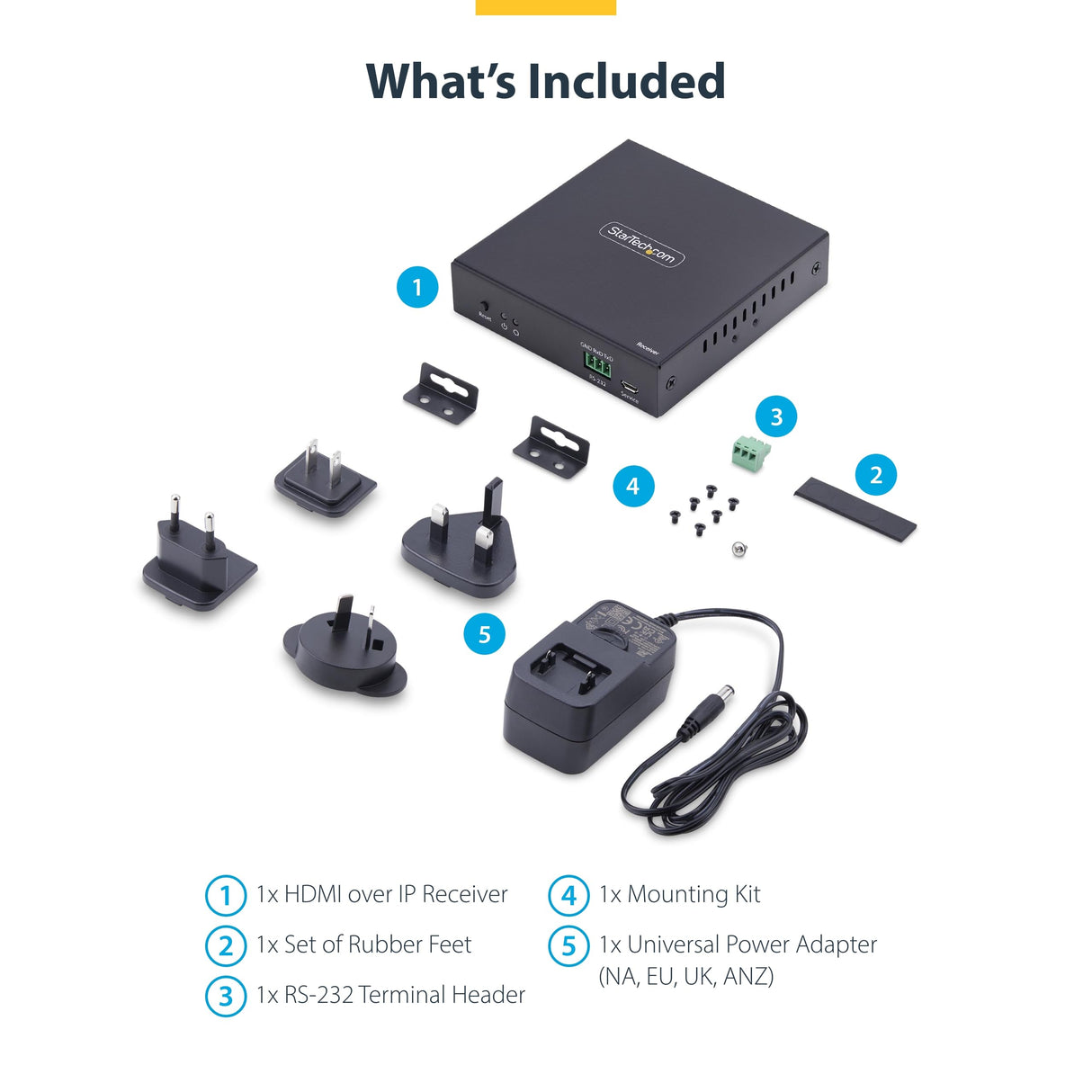 StarTech.com Receptor HDMI por Redes IP para la Serie IH2006-4K 60Hz - AVoIP - Sin Controladores