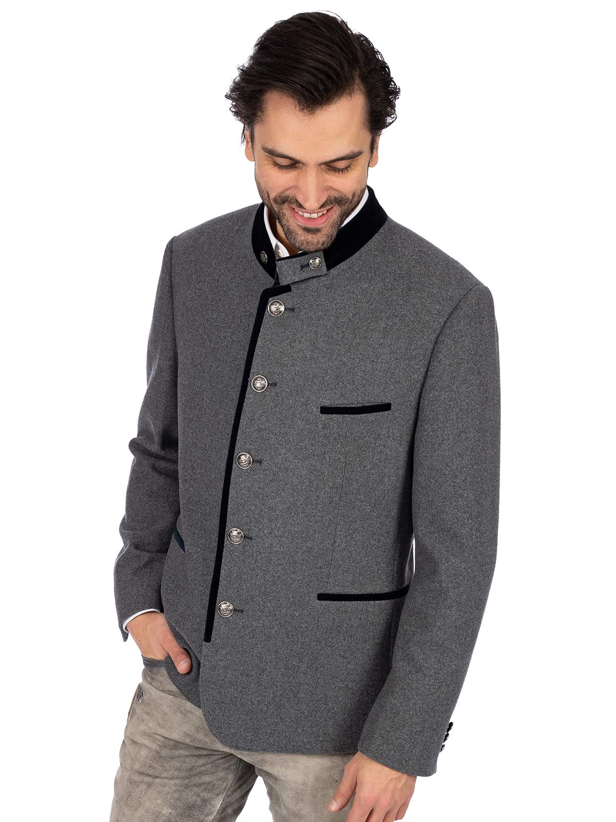 Stockerpoint Jacke Quintus Chaqueta de Traje de Negocios, Azul Noche de Piedra, 50 para Hombre