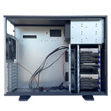 FANTEC 2561 AT-835-3525 PC Case, for 12"x13" mainboards, 8X 3.5 HDDs + 3X 5.25 modules, Incl. 3X 12cm Fan.