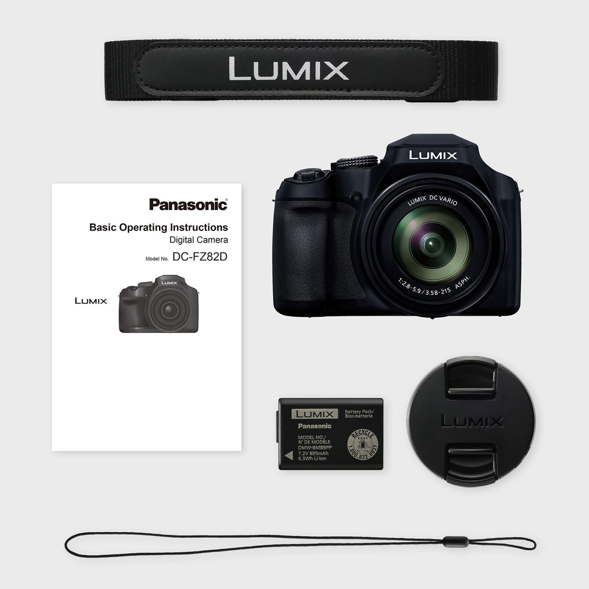 Panasonic Lumix DC-FZ82DE-K Cámara Bridge con Lente 20-1200 mm F2.8-5.9, 18,1 MP, Video y Fotografía 4K, Visor Live View OLED, Pantalla Táctil LCD, USB-C, Color Negro
