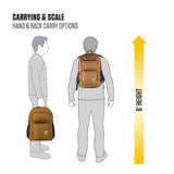 Carhartt Compartimento único, paquete duradero con funda para portátil y base resistente a la abrasión Duravax, mochila clásica de 27 L (negro), talla única