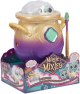 Magic Mixies Peluche Color Azul, Juguete Interactivo de Magia, con caldero de pócimas, Luces Efectos y Sonidos, muñeco con Muchos Accesorios como una Varita, (MGX01000)