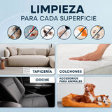 CLEANmaxx Limpiador de tapicería y alfombras Pro Steam | 3 en 1: limpiador de tapicería, limpiador de puntos, limpiador de manchas con tecnología de agua caliente y vapor para alfombras, coches