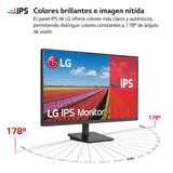 LG 27MS500-B - Monitor 27 Pulgadas, Pantalla IPS, LED, 1920 x 1080 (FHD), 16:9, Estabilizador de Negros, Reader Mode, Flicker Safe, Clasificación E, 100 Hz, Negro