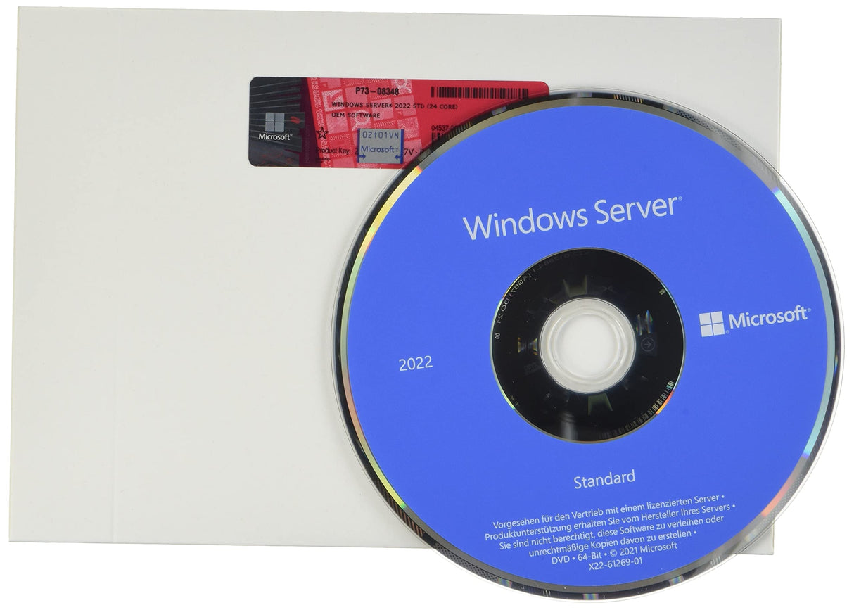 Microsoft Windows Server 2022 Std. x64 24Core [DE] DVD
