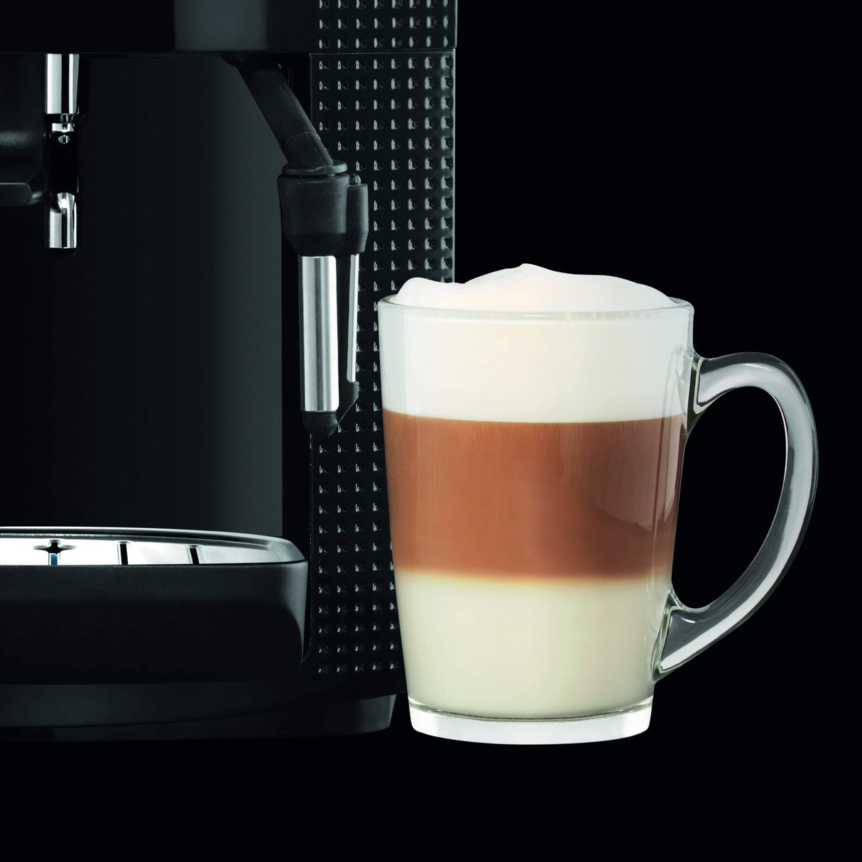 Krups Máquina de café Essential, molinillo de granos, cafetera espresso, pantalla LCD, limpieza automática, boquilla de vapor para capuchino negro YY8135FD