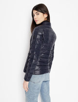 Armani Exchange Real Down Everyday Chaqueta, Mujer, Azul (Navy 1510), Small