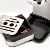G3 Ferrari G10189 Tiffany Máquina de Café Espresso, 15 Bares, Calientatazas, Compatible con Monodosis y Café Molido, Función de Stop, Vaporizador para Capuchino, 3 Filtros IOX, Depósito de 1L, Gris