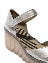 Fly London BISO305FLY, Sandalias Mujer, Silver, 38 EU