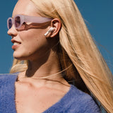 Sudio N2 Snow White - True Wireless Bluetooth Open-Ear Earbuds,Multipoint-Connection,Micrófono Integrado para Llamadas, 30 Horas de batería con Funda de Carga, IPX4 Resistente al Agua, USB-C y Carga