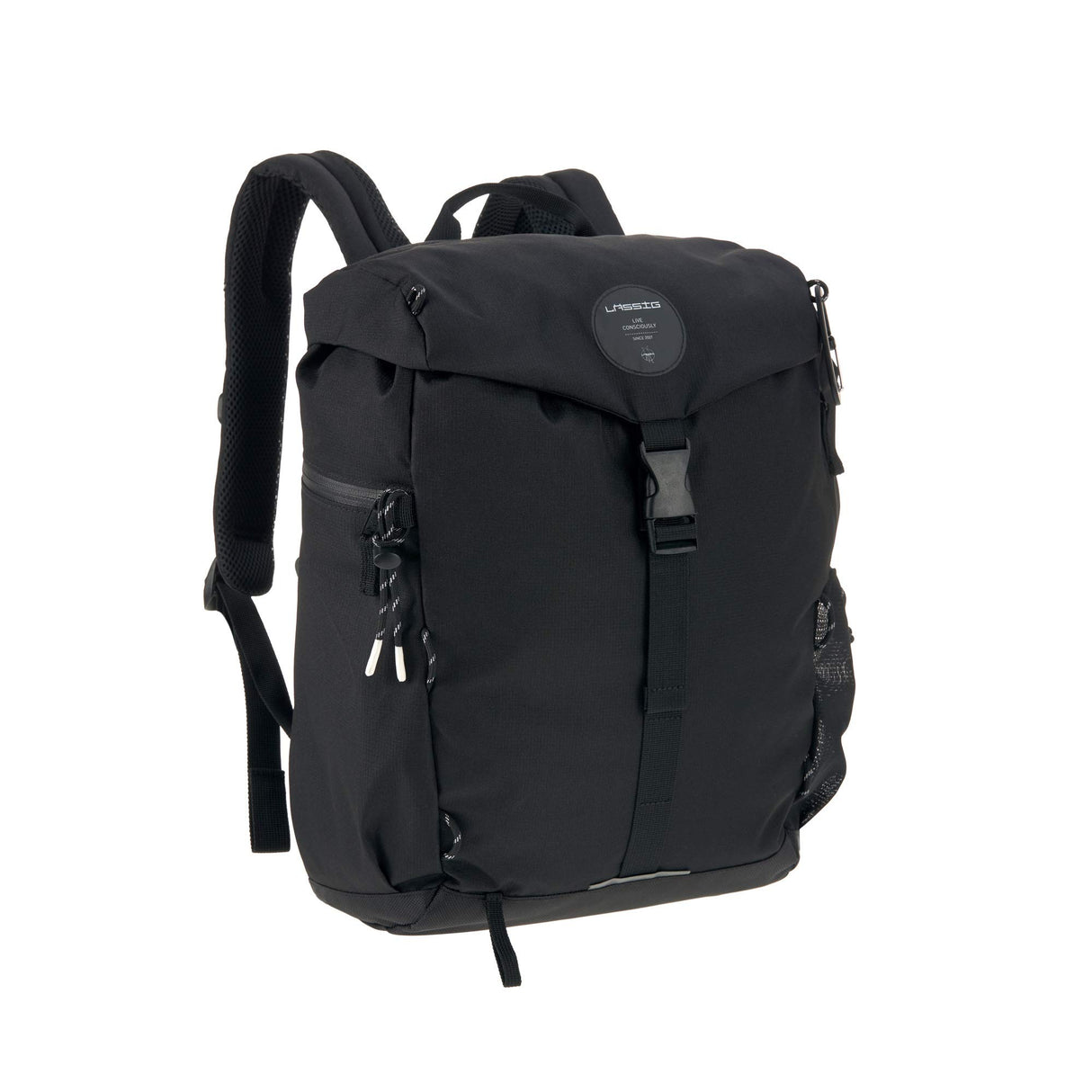 Lässig 1103026000 - Mochilas para pañales/green label outdoor backpack negro, unisex Lot de 1
