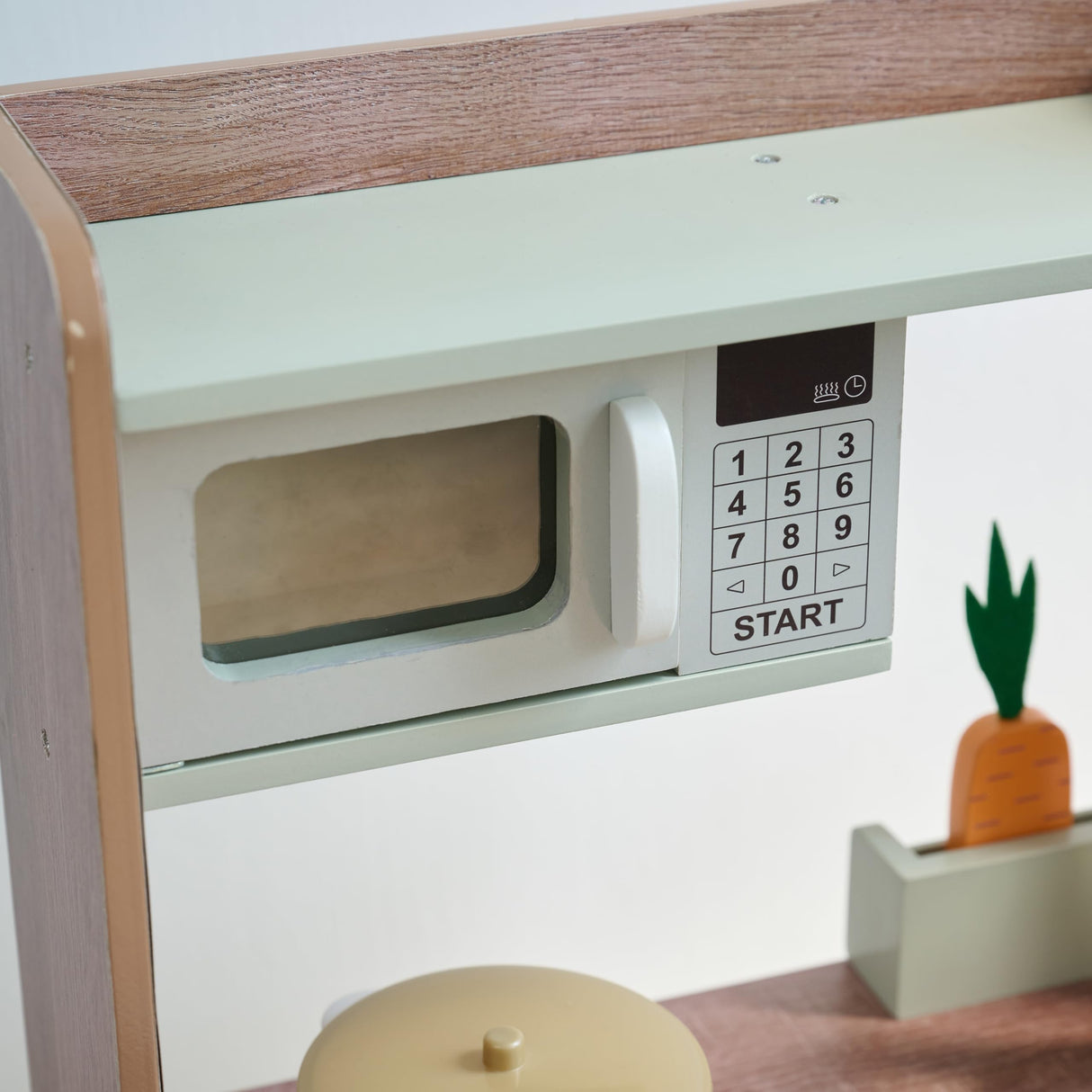 Teamson Kids Cocina Infantil de Madera con huerto, Lavadora Verde, Horno, Fregadero y Accesorios para Juego simbólico en casa