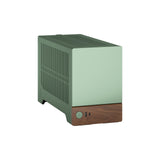 Fractal Design Terra Jade - Wood Walnut Front Panel - Small Form Factor - mITX Gaming Case – PCIe 4.0 Riser Cable – USB Type-C - Anodized Aluminum Panels