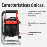 Brennenstuhl Enrollacables Garant V2 IP44 25m exterior (Made in Germany, 3 tomas de corriente con contacto de puesta a tierra, plástico especial)