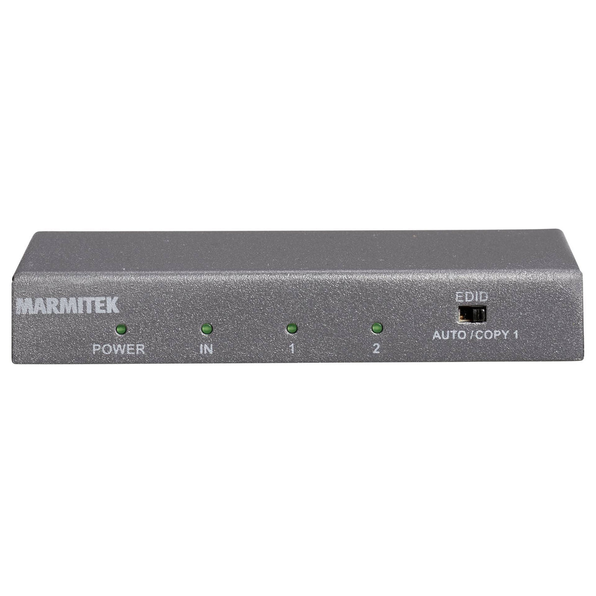 Duplicador HDMI 4K60 - Marmitek Split 612 UHD 2.0 - 1 entrada 2 salidas - Ultra HD - Divisor HDMI - 3840 x 2160 - 60 Hz - HDR - Colores cromáticos - 18 Gbs - HDCP 2.2 - Interruptor EDID