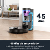 Eureka NERE10s Robot Aspirador y Fregasuelos con Vaciado automático de Polvo,Aspirador Robot 4000 Pa,Autonomía 180 min,Detección Obstáculos Navegación LiDAR,App Control para moquetas y Suelos Duros