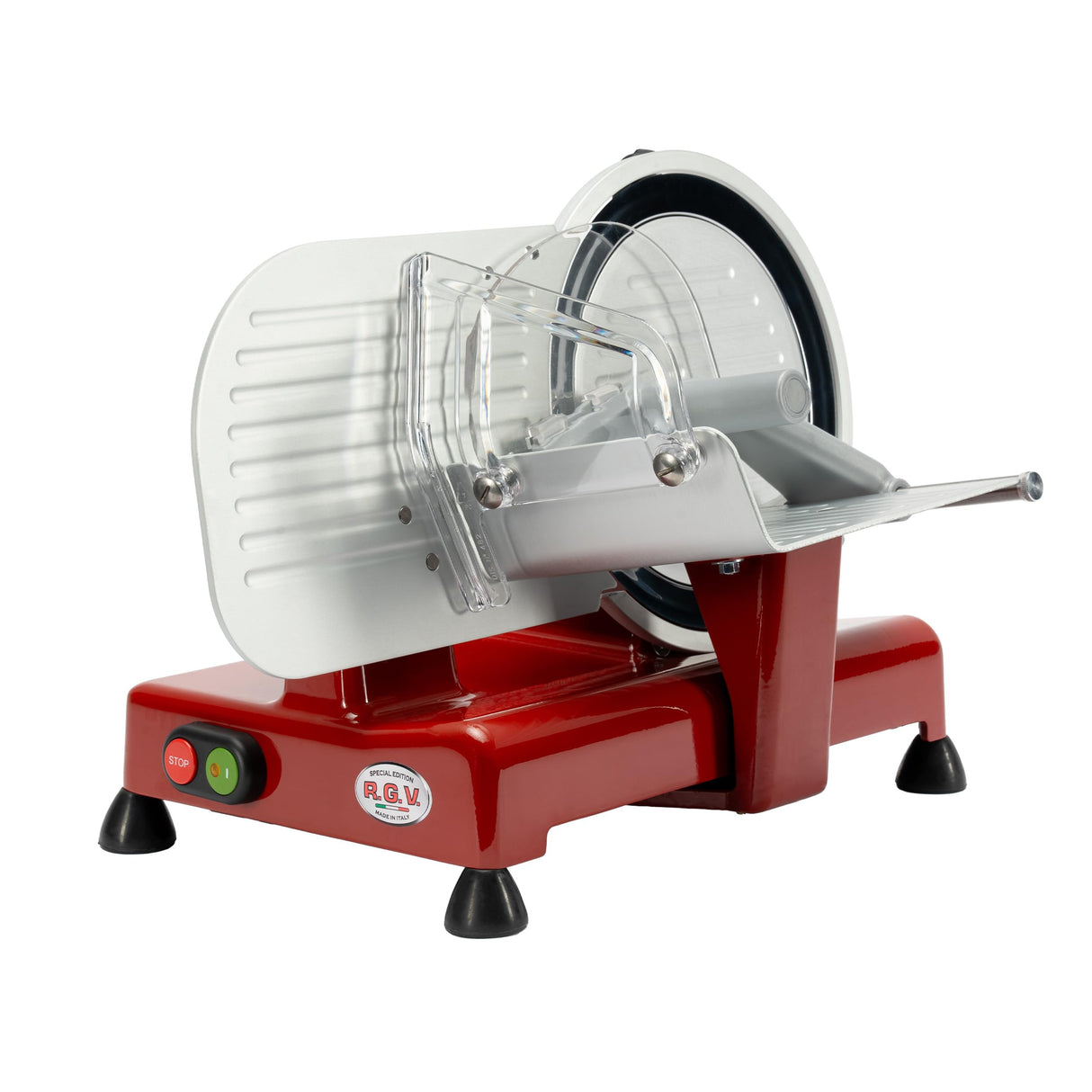 RGV Luxor 22 Eléctrico 120W Aluminio Plata rebanadora - Cortafiambres (Aluminio, Plata, 12 kg, 320 x 410 x 315 mm, 390 x 510 x 350 mm)