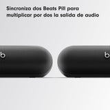 Beats Pill - Altavoz Bluetooth inalámbrico y Cargador portátil Mediante USB-C, hasta 24 Horas de autonomía, Resistencia al Agua IP67, Compatible con Apple y Android, micrófono Integrado – Negro Mate