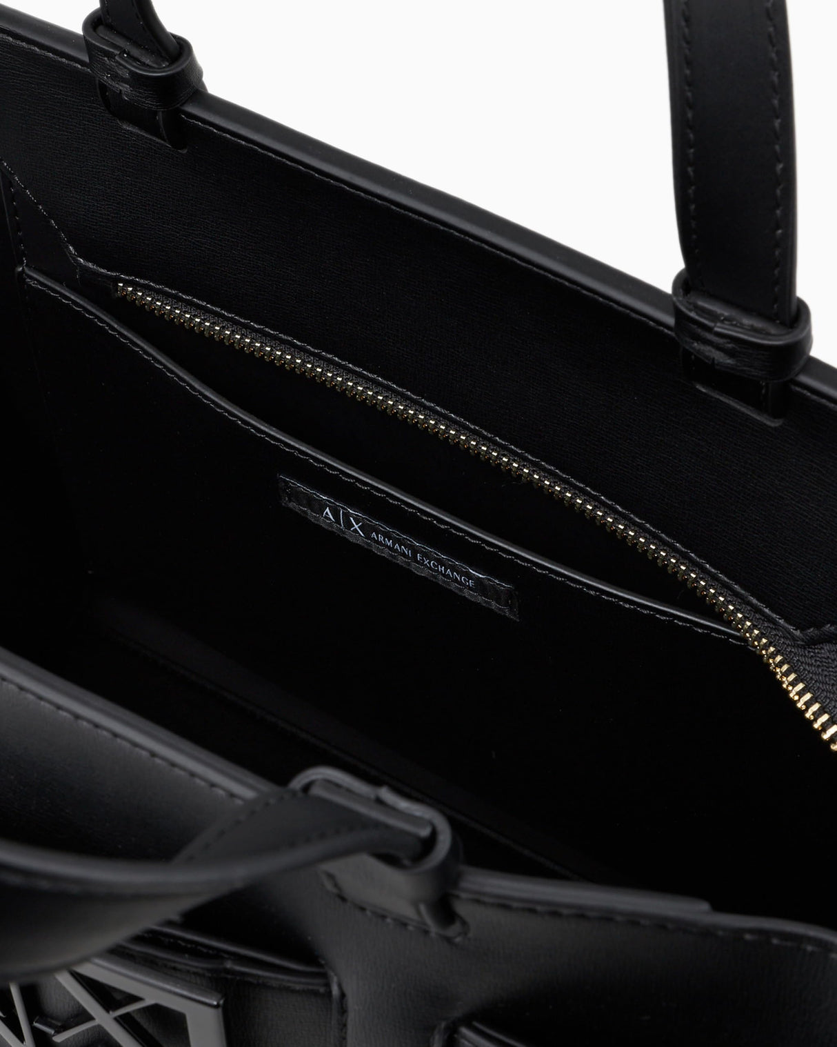 Armani Exchange Susy Big Tote, Bolsos para Mujer, Negro (Black), Talla única