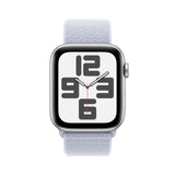 Apple Watch SE de 2.ª generación GPS + Cellular Smartwatch con Caja de Aluminio en Plata de 44 mm y Correa Loop Deportiva Azul Nube. Monitores de entreno y sueño y Neutro en Carbono