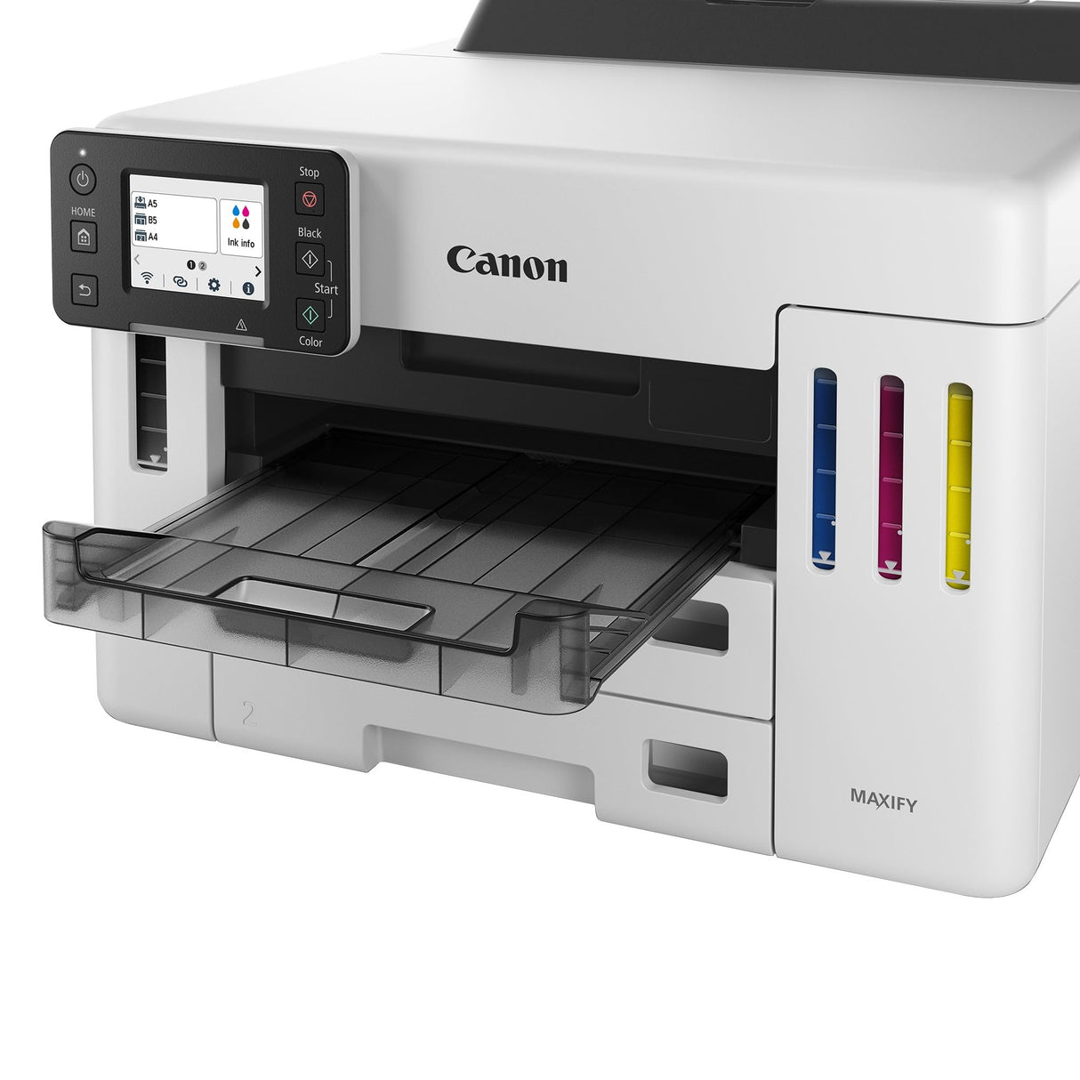 Canon Maxify GX5550 Megatank, Impresora Profesional para Oficina, con Depósito de Tinta Rellenable, Pantalla LCD, Capacidad 600 Hojas, Impresión de Alta Velocidad, 3 años de garantía