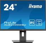 iiyama XUB2495WSU-B7 24,1" Panel IPS, 1920x1200, 300cd/m², HDMI, DisplayPort, 4ms, Altavoces, USB 3x 3.2+1xC (15W), 15cm Regulable en altura, Pivotante