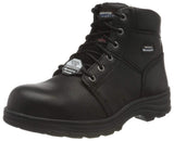 Skechers Workshire, Botas para Hombre, Black Embossed Leather, 43 EU