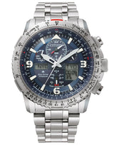 Citizen Reloj Analógico-Digital para Hombres de Cuarzo con Correa en Titanio JY8100-80L