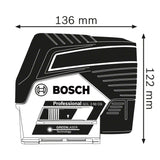 Bosch Professional Sistema 12V Nivel Láser GCL 2-50 CG (1 batería 12V + cargador, láser verde, c/función aplicación, soporte, alcance visible: hasta 20 m, en L-BOXX)
