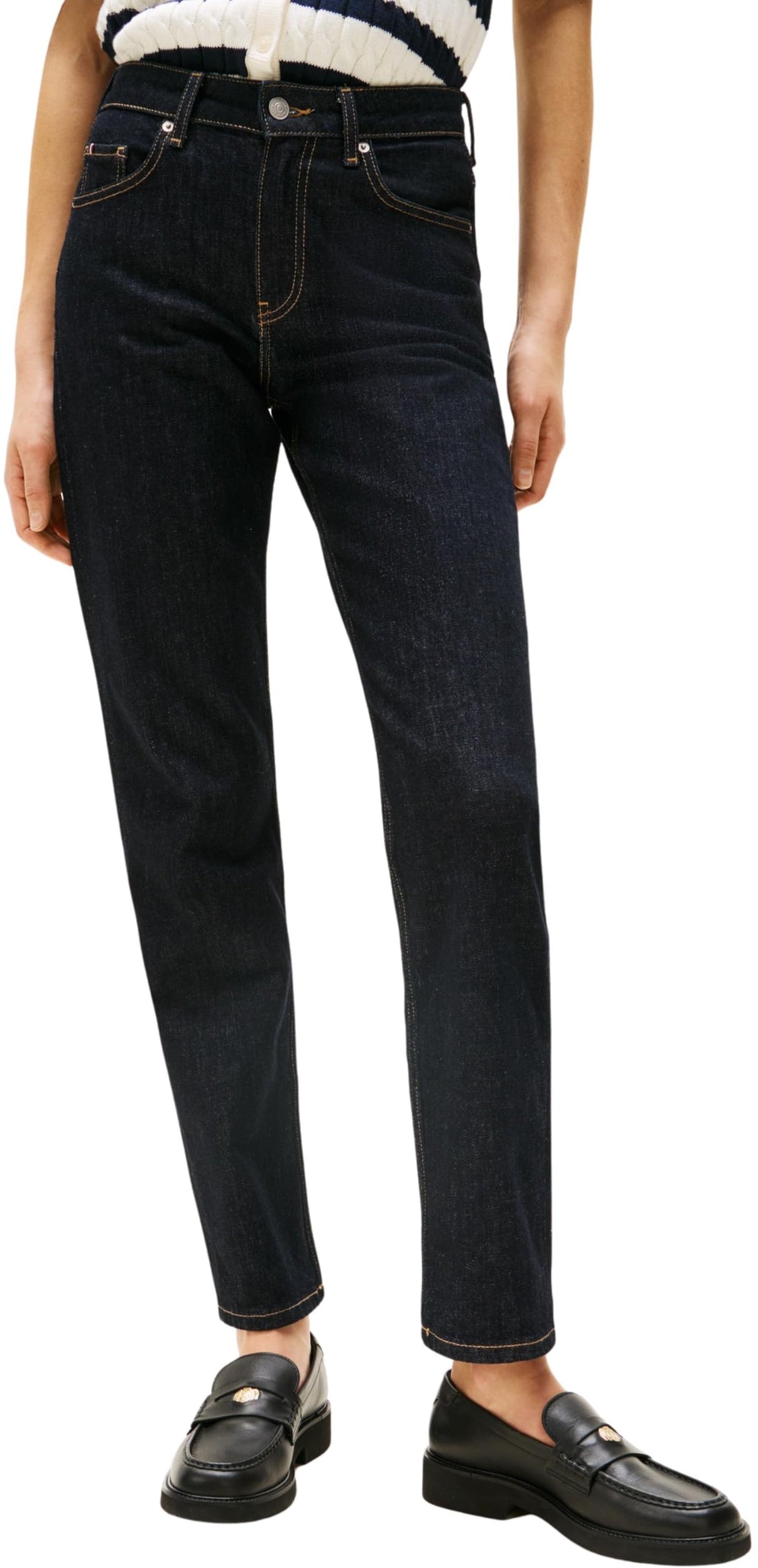 Tommy Hilfiger Vaqueros Mujer Classic Straight Fit, Azul (Nos Rinse), 30W/29L