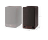 Sharp CP-SS30(BR) Pareja Altavoces estantería Activos 2vías, 60W RMS (2x30W) Carcasa Madera, Bluetooth v5.0, USB, óptica, Auxiliar, RCA, Ajuste Graves y Agudos, Rejilla extraíble, Mando a Distancia.