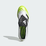 adidas Predator League Fold-Over Tongue Turf Football Boots, Botas de fútbol Unisex Adulto, Cloud White/Core Black/Lucid Lemon, 36 EU