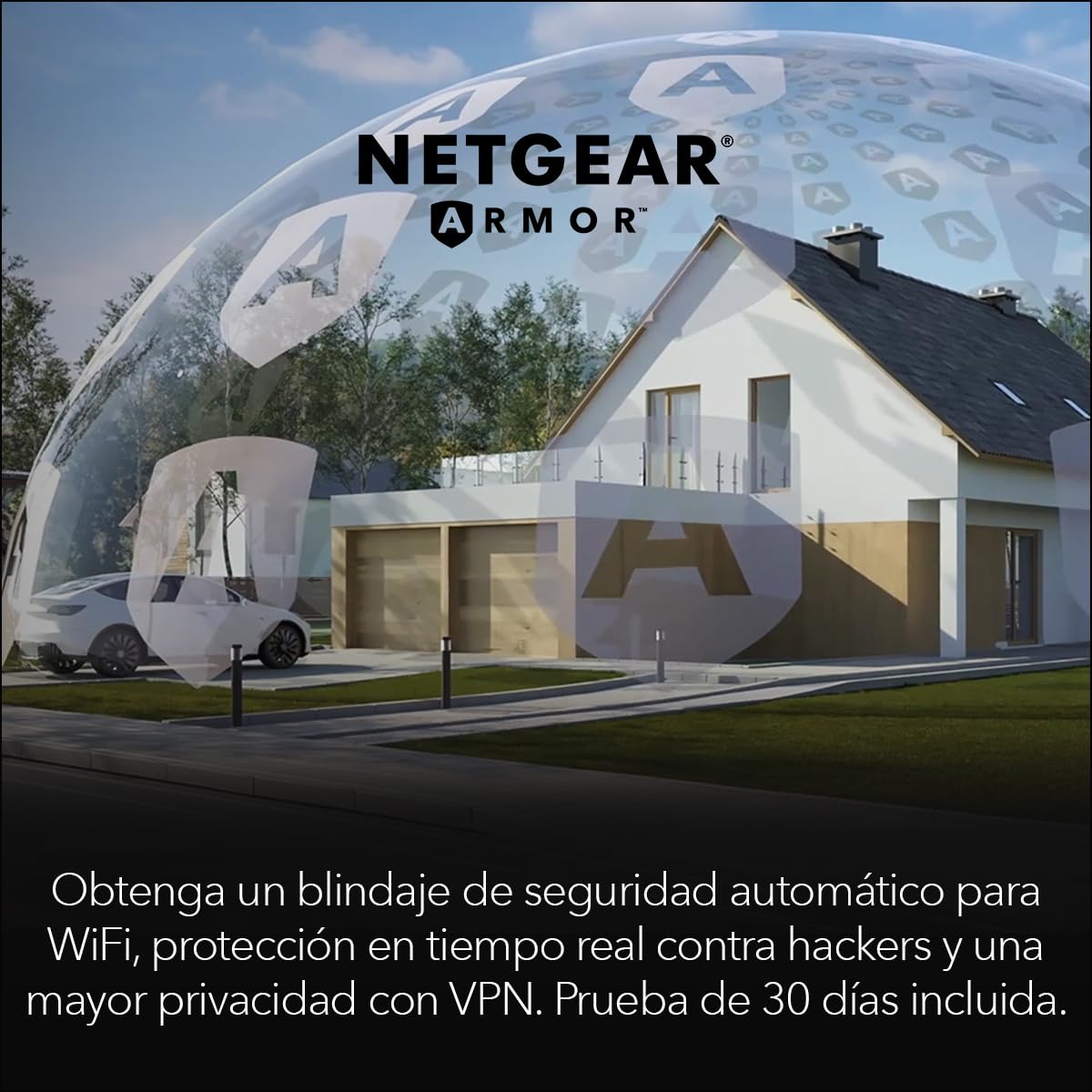 NETGEAR Router WiFi 7 Nighthawk (RS100), Velocidad inalámbrica BE3600 (hasta 3.6 Gbps), Cobertura de hasta 135 m² para 50 Dispositivos, Puerto de Internet de 2,5 G, WiFi 7, 3.6 Gbps