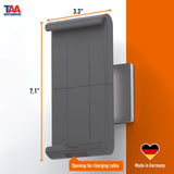 Durable 893323 Soporte de tablet para pared TABLET HOLDER WALL (para tablets de 7-13 pulgadas, giratorio 360° con dispositivo antirrobo) plata/antracita