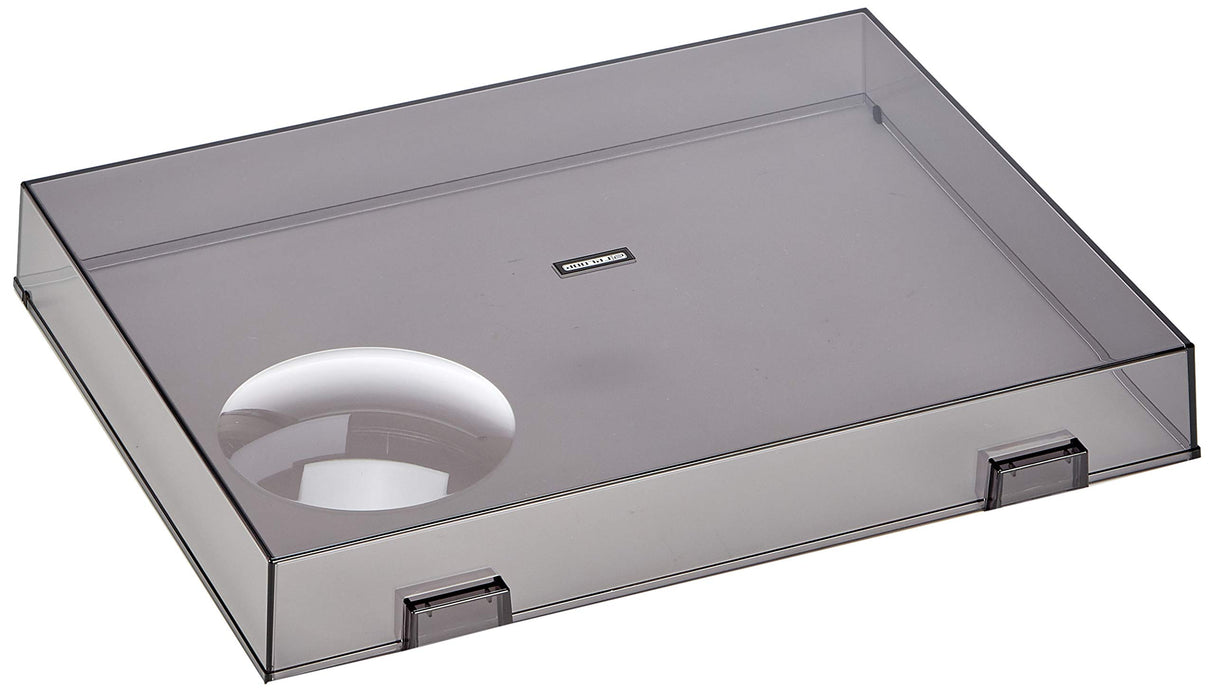 Cubierta Reloop RP-7000/8000 - Protección acrílica Plegable contra Polvo y Suciedad para Tocadiscos, Reloop RP-7000/8000 MK1 y MK2 (Negro Transparente)