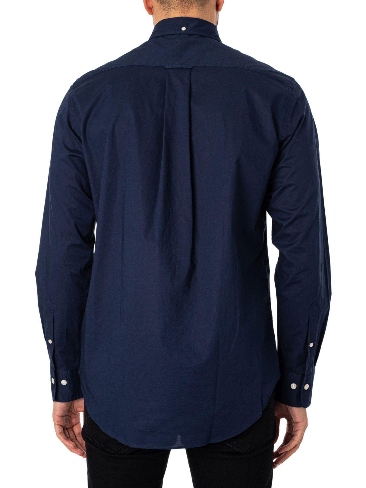 GANT Reg Poplin Shirt Camisa de Vestir, Marine, L para Hombre